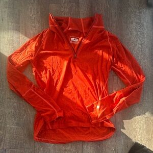 Stio Orange Quarter-Zip Pullover